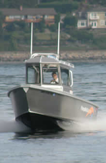 Seattle based pumpout boat underway